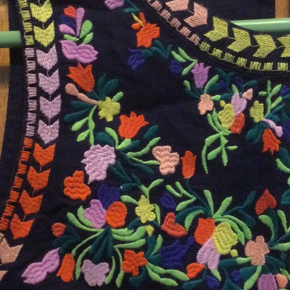 NWOT J. Crew Embroidered Boho Tank - Picture 5 of 6